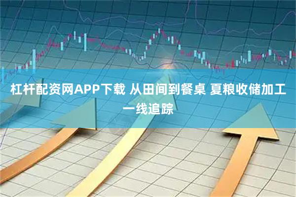 杠杆配资网APP下载 从田间到餐桌 夏粮收储加工一线追踪