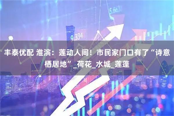 丰泰优配 淮滨：莲动人间！市民家门口有了“诗意栖居地”_荷花_水城_莲蓬